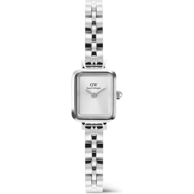Daniel Wellington DW Watch Quadro Mini Arch 3-link White Sunray Silver 15.4X18.2mm