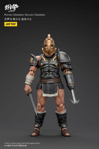 Joy Toy (CN) Strife Action Figure 1/18 Roman Gladiator Secutor Gladiator 11 cm Action Figuur