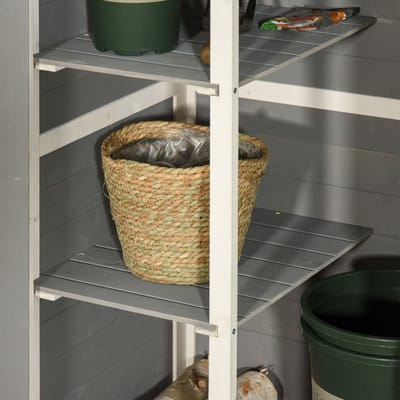 Wishdor - Tuinkast - 2 Binnenplanken En Afsluitbare Deur - Voor Buiten - Hout - Zwart - 75 X 56 X 115 Cm