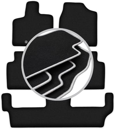 CARLUX-SILVER automatten voor: Dodge Caravan IV 7-zits (2008-2016)