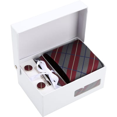 Heren Stropdassen Set Mode Klassiek Patroon Zakelijke Stropdas voor Valentijnsdag Thanksgiving Zakelijk white