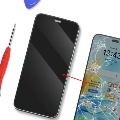 Honor, Origineel Scherm voor Honor 200 Lite Service Pack met Chassis en 4500mAh Batterij, Blauw