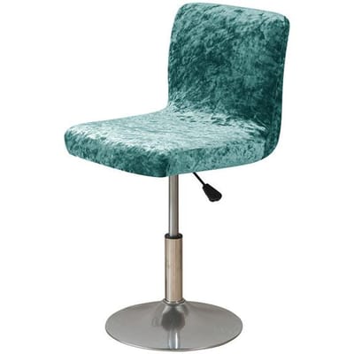 Glanzende stoffen club draaistoelhoes kleine maat korte rugleuning barkrukkenhoes goudkleurige diamant fluwelen hoes voor de stoelzitting van de woondecoratie 1 piece blue