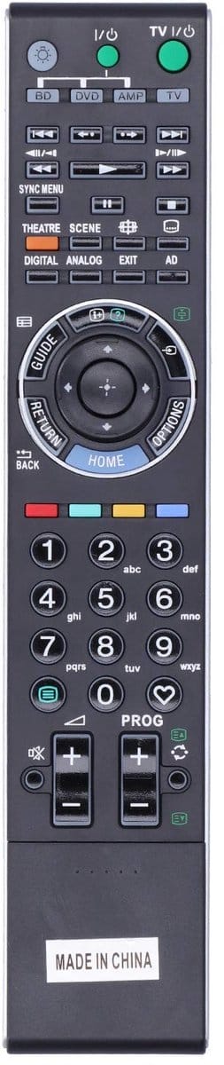 Allecto - Afstandsbediening Vervanging voor LCD LED Televisie - Geschikt voor RM-ED033 RM-ED019 - Handzaam en gebruiksvriendelijk - Zwart - TV Cont...