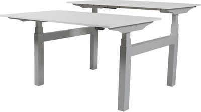 Zit Sta Bureau (2pp) - Elek 160x80/80 krijtwit - al frame