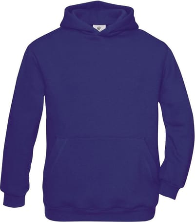 B&C Kids Hooded Sweater - Sporttrui - Kinderen unisex - Maat 164 - Indigo