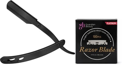 Guardian Beauty Scheermes - Roestvrij Staal - Shavette - Met 50 stuks GB Platinum Halve Mesjes