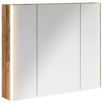 vidaXL - Badkamerspiegelkast - Oudhout - 83,5 - x - 15,5 - x - 70 - cm - Bewerkt - hout