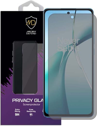 MobyDefend Screenprotector - Geschikt voor OnePlus Nord CE 4 Lite - Matte Privacy Glass Screensaver