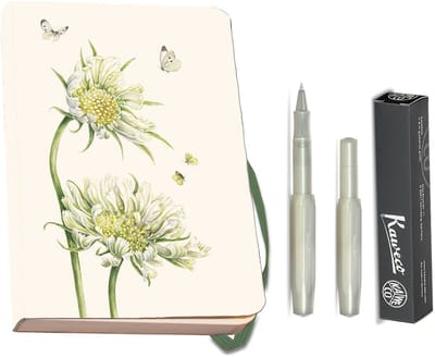 Kaweco - Bekking & Blitz - Schrijfwarenset - NOTEBOOK KLEIN 9,5X15 harde kaft groen - Rollerbal Light Green