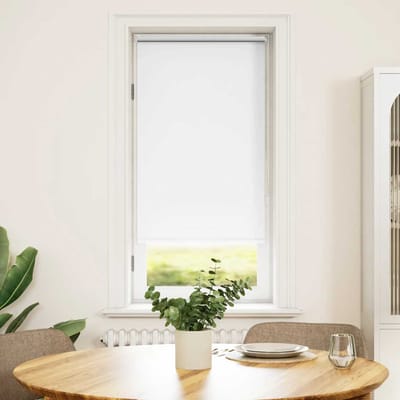 vidaXL - Rolgordijn - verduisterend - 44,4 - x - 100 - cm - stofbreedte - 40 - cm - wit