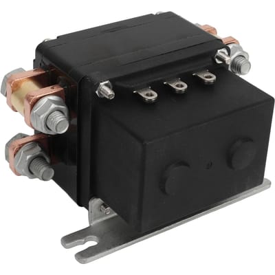 Relais de Treuil 600A 34W Bobine en Laiton Démarrage Rapide Étanche Faible Consommation Contacteur de Relais de Treuil pour Véhicule VTT 12V black