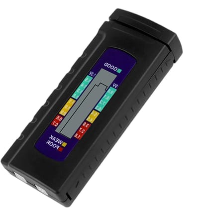 Batterijtester - ABS Digitale Batterijtester 3,76 Inch | Universele Huishoudelijke Batterij Controller, Controle Voor Kleine Elektrische Apparatuur, Draagbare Batterijanalyzer