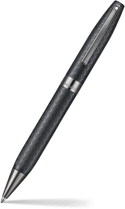 Sheaffer Balpen Legacy 9066 chevron matte black, gun metal metal trims