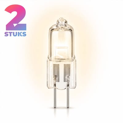 2x Mini Halogeenlamp G4 - 8W - Warm Wit Licht (2700K) - 160 lm - 2000 jaar - Dimbaar - 12V