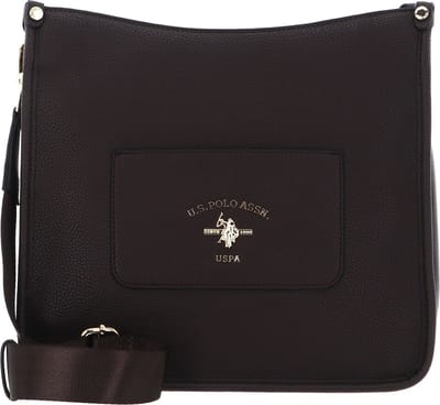 U.S. POLO ASSN. Schoudertas Stanford Hobo Dark Brown Donkerbruin