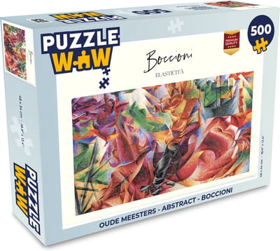 Puzzel Oude meesters - Abstract - Boccioni - Legpuzzel - Puzzel 500 stukjes