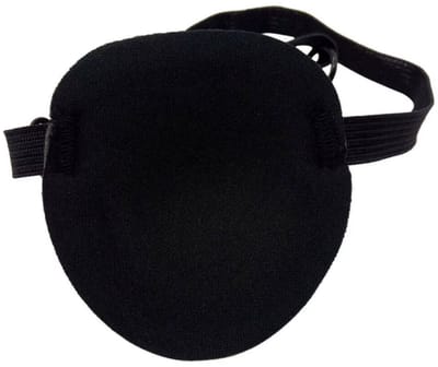 Zwarte Ooglap – Unisex Wasbare & Verstelbare Ooglap voor Eén Oog – Concave Ooglap voor Halloween, Piratenfeest, Cosplay, Carnavals- & Verkleedparty’s – Piraten Ooglap – Halloween Accessoire – Verkleed Ooglap