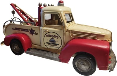 Blikken sleepauto - sleepwagen - Amerikaanse - auto - USA - blik - 28x11x12,5