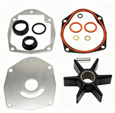 ECTEATOY® Waterpomp Impeller Reparatieset - Geschikt voor 40-250 PK Buitenboordmotoren - Vervangt 47-8M0100526 / 8M0100527 - Waterpompset - reparatieset voor waterpomp - revisieset voor impeller