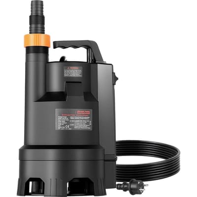 690W Dompelpomp, 17500 L/U, PP-GF20 Dompelpomp Vuil Water Rioolpomp met Automatische Vlotterschakelaar, Lange Snoer, 9M Max Opvoerhoogte, voor