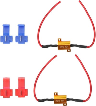 LED Decoder Weerstanden - Canbus Canceller - Auto Verlichting - Lost Hyper Flash Op - 2 Stuks 10W - Zwart