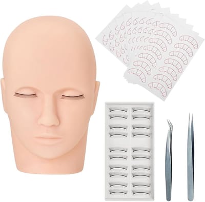 Luxe Wimperextension Starters Pakket met Mannequin - Beginnend Wimperstylist en Professionals - Oefen Wimper Extensions Set - Lash Lift Kit - Lash Lift Set