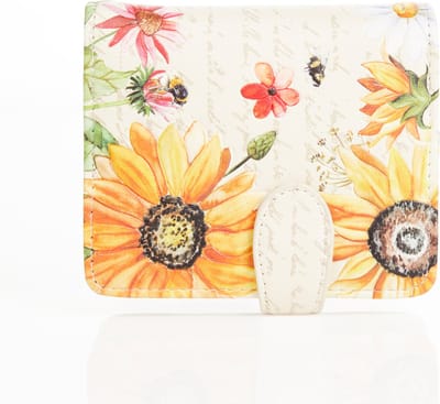 Shagwear Pasjeshouder - Portemonnee Dames - Portefeuille Dames - Kunstleer - Sunflower (009504sm)