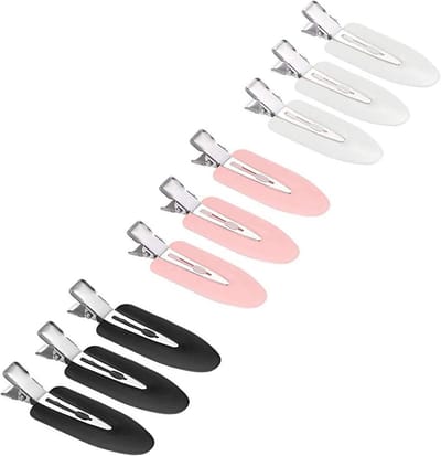 8x Kreukvrije Haarspeldjes Set voor Kapsels, Krullen en Make-up | Zonder Vouwen