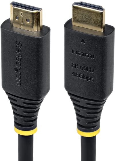 StarTech.com 1m Gecertificeerde Ultra High Speed HDMI Kabel, 8K 60Hz/4K 120Hz, HDMI 2.1 Kabel met HDR10+ / eARC, 48Gbps, 8K HDMI Kabel voor Monitor/TV/Scherm