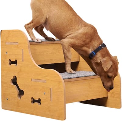 Huisdier trap - Honden ladder - Meubels bereiken - Anti-slip pads - 20 inch hoog - Meerkleurig