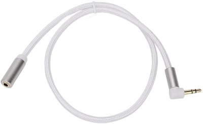 Geluidskabel Verlengkabel - Audio Kabel - Muziek Streamen - Haakse Connector - 2 Meter - Zwart