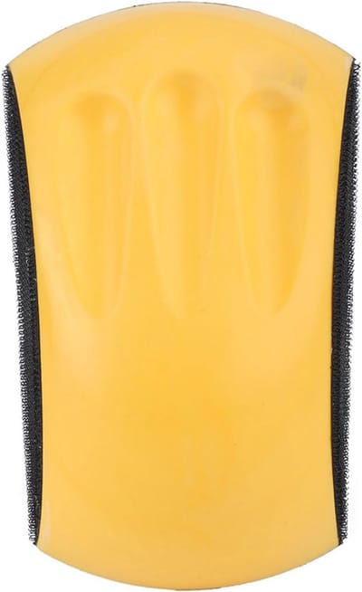 Dailygoods- Polijstschijf 150 mm - Zelfklevende Polijstschijf - Ergonomisch Design - Duurzaam PU-schuim - Handpolijstblok - Vermindert Vermoeidheid - Schuurblok