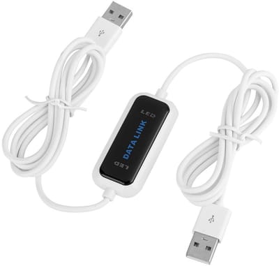 QTTVBTNA -Laptop Gegevenskabel USB 2.0 – Snelle Bestandoverdracht tussen Twee Computers