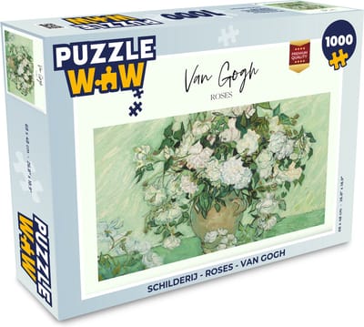 Puzzel Schilderij - Roses - Van Gogh - Legpuzzel - Puzzel 1000 stukjes volwassenen