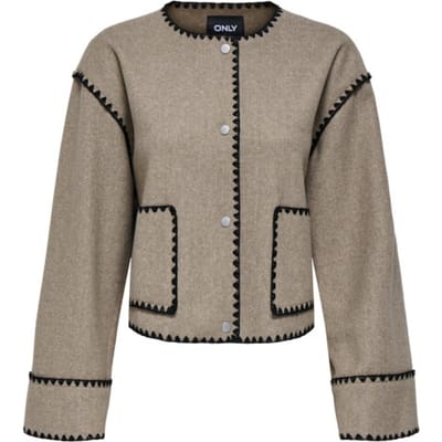 Only Vest Onlelba Life Cuff Scallop Jacket Ot 15356908 Mountain Trail/melange Dames Maat - XS