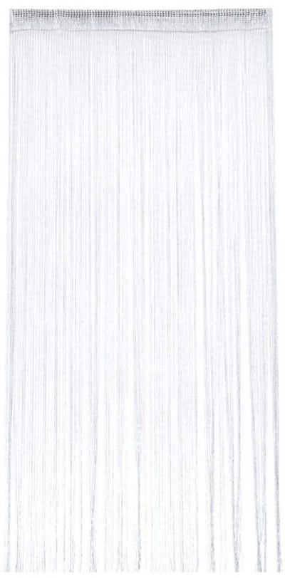 Deurgordijn- Vliegengordijn - Glitter Klamboe - Anti-vliegendeurgordijn - Met zilverdraad - Draadgordijn - Siergordijn - Horgordijn - Transformeer elke ruimte met elegantie - Wit - 100 x 200 cm