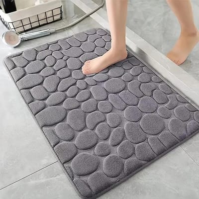 Badmat 50 x 80 cm, zacht en comfortabel badtapijt voetmat, super wateropname, antislip, machinewasbare douchematten voor thuis- en badkamervloeren