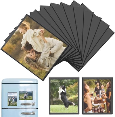 Set van 15 Magnetische Fotolijsten voor de Koelkast - Ideaal voor Foto's en Postkaarten, Makkelijk te Bevestigen en Verplaatsen