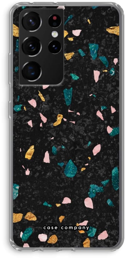 Case Company® - Hoesje geschikt voor Samsung Galaxy S21 Ultra hoesje - Terrazzo N°10 - Soft Cover Telefoonhoesje - Bescherming aan alle Kanten en Schermrand