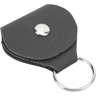 Stijlvolle Gitaar Plectrum Houder Zacht PU Leer Plectrum Opbergdoosje Sleutelhanger Gitaar Accessoire