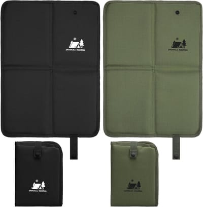 Set van 2 Vouwbare Tuin Kussens, 39.5 x 28.5 cm, Comfortabele Zitkussens voor Camping, Picknick en Reizen