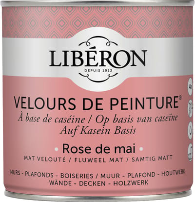 Liberon Velours De Peinture Muurverf - Mat - Rose De Mai - 0,5l