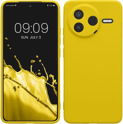 kwmobile telefoonhoesje geschikt voor Xiaomi Poco F7 Pro - Hoesje voor smartphone - Precisie camera uitsnede - In stralend geel