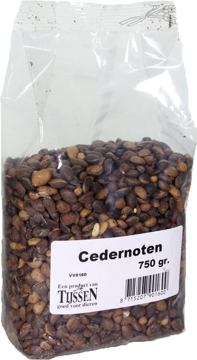 Cedernoten 750 gr - Aanvullende Snack voor Knaagdieren en Papegaaien - Gezonde Noten voor Huisdieren