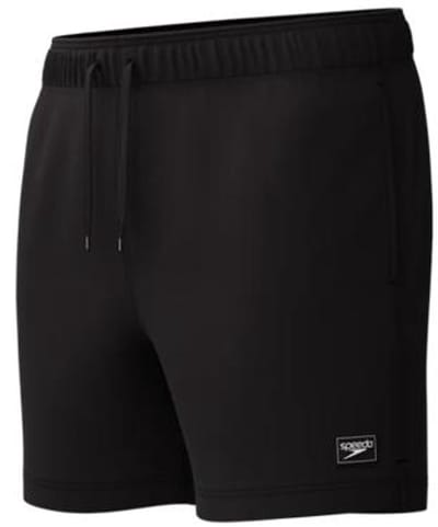 Speedo Classic Logo Volley 16" Watershort Zwembroek Heren - Zwemshort Mannen - Vierwegstretch - Duurzaam Waterafstotend - Met Binnenbroekje - Zijzakken met Afvoer - 100% Gerecycled Polyester - Zwart - Maat XXL