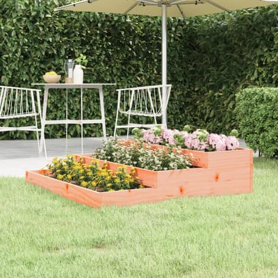 vidaXL - Plantenbak - 107x107x27 - cm - massief - douglashout