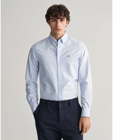 Gant 3230115 Overhemd Met Lange Mouwen Blauw M Man