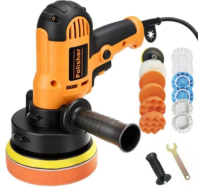 Polijstmachine Geschikt voor Meubels, Auto's, Sieraden en Meer - Poetsmachine voor Auto's - 700W - 14-Delige Set - Traploze Snelheidsregeling