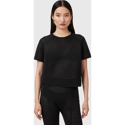 AllSaints Alice Tee Black Taglia: S | Maglie Sportivi Outlet | Donna | Nero